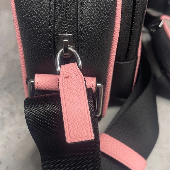 Michael Kors Cooper Colorblock Black and Pink Logo Camera Crossbody & Wallet Set - Picture 15 of 15